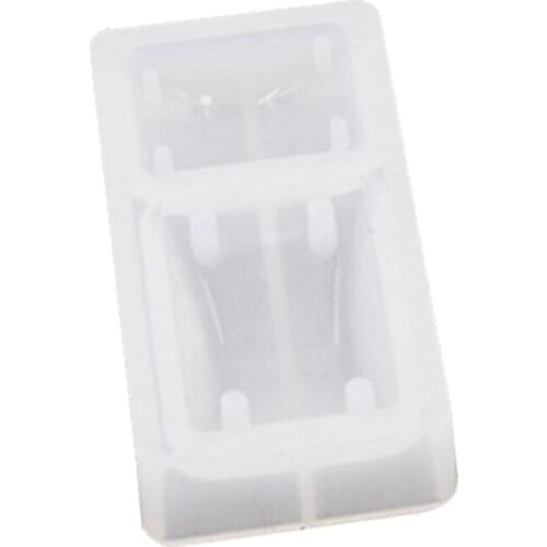 Epoxy Button Necklace Pendant Silicone Mold DIY Handmade Jewelry Water Drop Square Oval Puzzle with Hole Mold