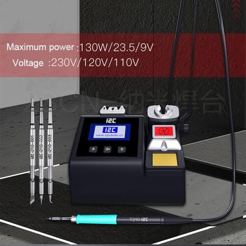 I2C Lead-free Soldering Station Electric 2S Rapid Heating Soldering Iron Kit universal 210/245 Handle Iron Tip Beyond T26 Solder