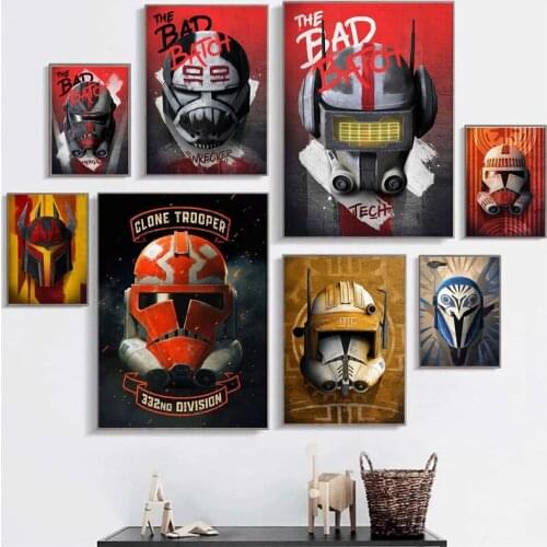 Disney Canvas Painting Wall Art American Drama Science Fiction Star Wars Moive Prints Posters Pictures for Living Room Decor