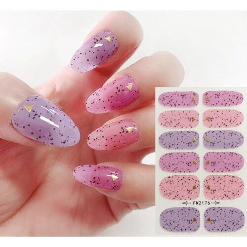 1 Sheet Nail Stickers Full Cover Nail Art Summer Applique Designs Creative Nail Decoration Beauty Nail Manicure for Women