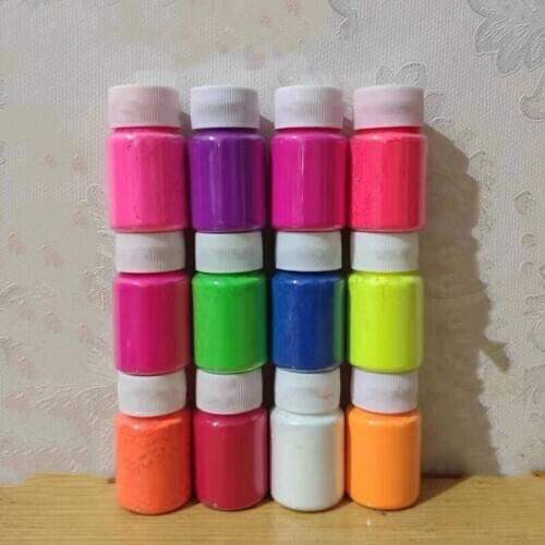 15g Neon Pigment Nail Powder Soap Molds - Candle Making - Slime - Bath Bombs - Nail Polish - Cosmet - Non-Toxic - Non-Toxic