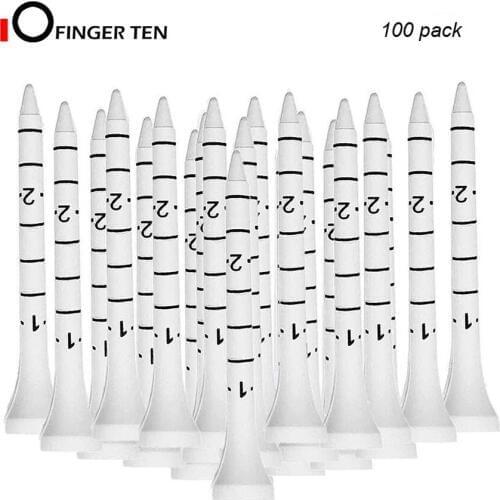 Professional Measurement Golf Wood Tee Ball Holder White with Lines Height Indication Accessories for Men Women Kids