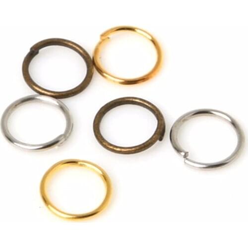 15-1000pcs/bag Multi-size Single Loops Open Jump Rings Split Rings For Jewelry Making Neckalce Bracelet DIY Jewelry Findings