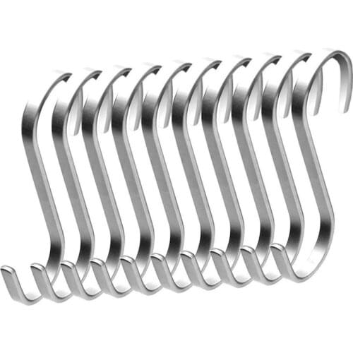 S Hooks for Hanging,Heavy Duty Metal S Hook for Kitchen Pots Pans Storage & Organizer,Bathroom Towel Clothes Coat Utility Hooks