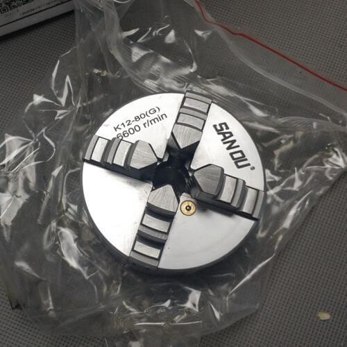 80 type four-claw self-centering linkage chuck with spare anti-claw