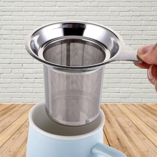 Stainless Steel Mesh Tea Infuser Reusable Tea Strainer Teapot Coffee Tea Leaf Spice Filter Tea Set Drinkware Kitchen Gadgets