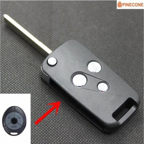 PINECONE for Morris Garages 3 SW MG3SW MG 3 Car Key Case Styling 3 Button Uncut Blade Modified Remote Car Key Shell 1 PC