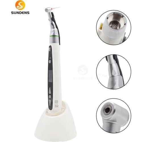 Dental LED Wireless Mini 16:1 Reduction Contra Angle Endo Motor Endodontic Treatment Reduction Contra-angle