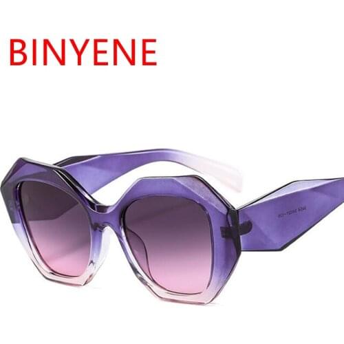Gorgeous Vintage Big Frame Sunglasses 2021 Luxury Brand Designer Plastic Polygonal Round Sun Glasses For Women Men Large Shades