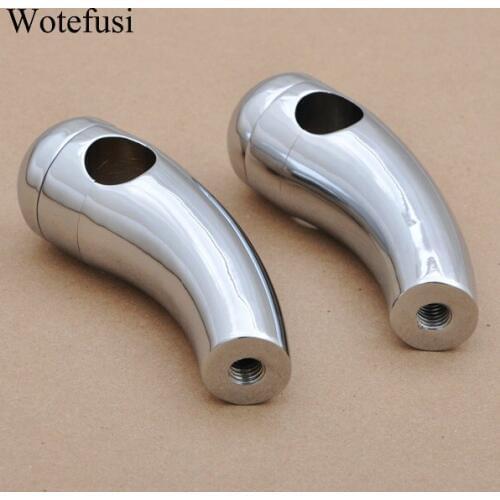 Wotefusi Height Chrome Round Handlebar Riser For Honda VTX Yamaha V-Star Kawasaki Vulcan 900 [P505]