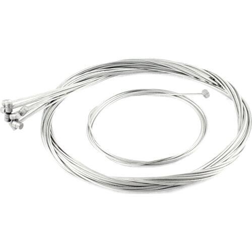 X Autohaux 10 Pcs 2M Length 1.55mm Dia Steel Flexible Motorcycle Throttle Clutch Cable Wire