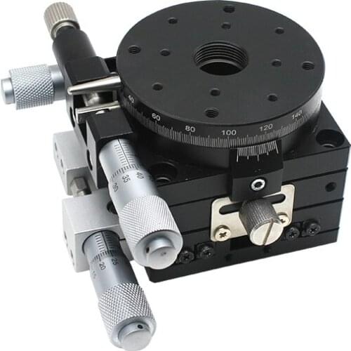 XYR Axis Three-axis Displacement Platform Precision Movement Fine-tuning Optical Sliding Table Rotating Table LSP40/LS60/90/125