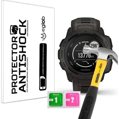 Screen protector Anti-Shock Anti-scratch Anti-Shatter compatible with Garmin Instinct
