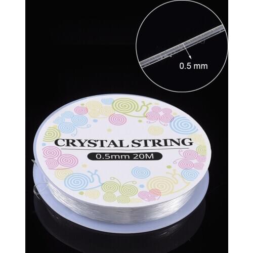 10 Rolls 0.5/0.6/0.7/0.8mm Elastic Crystal Thread Jewelry Beading Cords For Stretch Bracelet Necklace DIY Making accessories F80