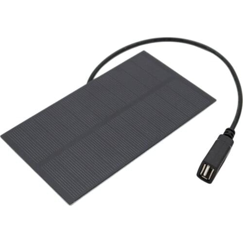 5.5V 300mA 1.65W Solar Panel Battery Charger Portable Outdoor Solar Module With USB Port For Mobile Phones