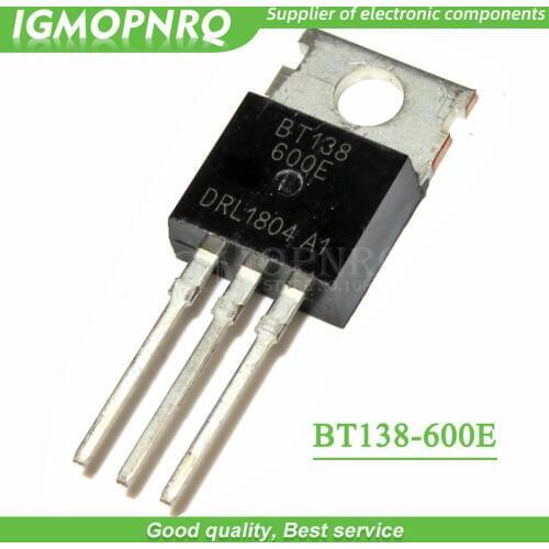 5pcs BT138-600E BT138 BT138-600 Triacs RAIL TRIAC 600V 12A TO-220 new original