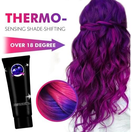 50ml DIY Color Changing Hair Dye Thermochromic Heat Sensitive Hair Dye Color Changing Miracle Dye Gray Blue Purple Red Green