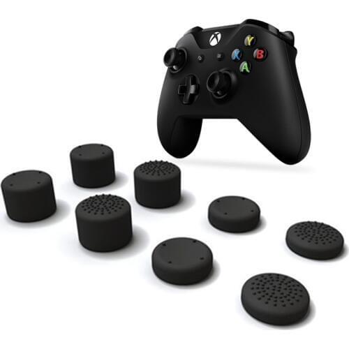 8pcs Thumb Grips Sweat Free 100% Silicone Precision Raised Antislip Rubber Analog Stick Grip For Xbox one & One S & Xbox One X