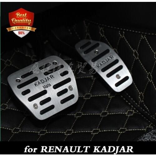 Free shipping aluminum car pedal auto foot pedals For Renault KADJAR Automatic transmission AT car foot pedals 2015-2019