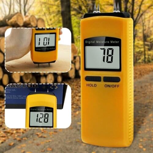4 Pin Digital Moisture Detector Damp Meter Wood Brick Screed Wallpaper Caravan Tester Wood Moisture Test Analyzer