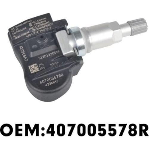 407005578R 433MHZ TPMS System Tire Pressure Sensor For MEGANE 2 (2002-2009) SCENIC 2 (2003-2009) S120123006F 40700-5578R