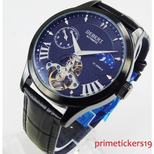 DEBERT Men's Watch With Leather Strap