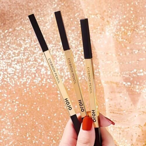 Small Gold Stick Double Ended Eyebrow Pencil Smooth Soft Touch Natural Makeup Long Lasting Waterproof 3Color Brows Eye Cosmetics