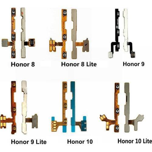 New Power On Off Volume Button Flex Cable For Huawei Honor 6 6plus 7 7i 8 9 10 Lite 8X 8Xmax Repair Parts