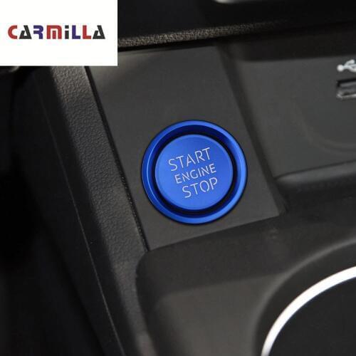 Car Ignition Key Ring for Audi A4 A6 A3 A5 Q3 Q5 Q7 One Key Start Decorative Ring Ignition Switch Button Interior Decoration