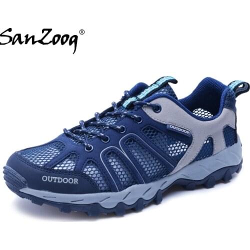 Summer Outdoor Mesh Breathable Men Trekking Shoes Hiking Tracking Sneakers Women Buty Trekingowe Meskie Amphibious
