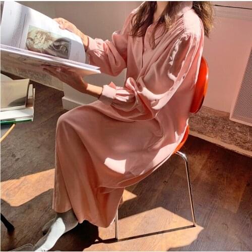 Summer WomenS Dress 2021 Shirt Dress Long Evening Female Vintage Maxi Party Oversize Beach Women Dresses Casual Elegant Pink