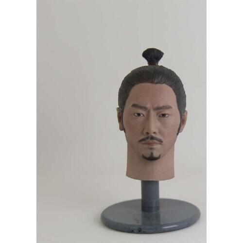 1/6 Japanese the warring states Male Head Models Painted Head Sculpt for 12'' Figures Bodies Accessories DIY