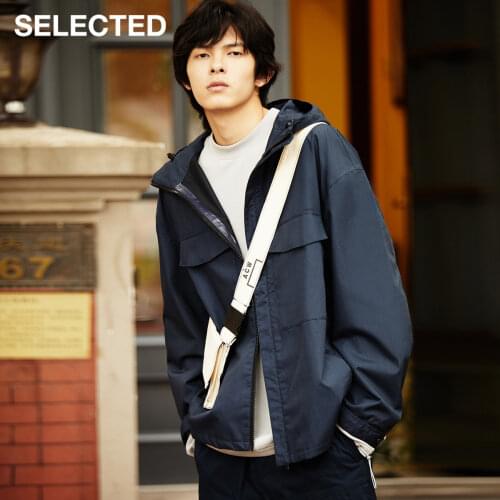 SELECTED Mens New Style Drop-Shoulder Sport Casual Loose Jacket S|420321046