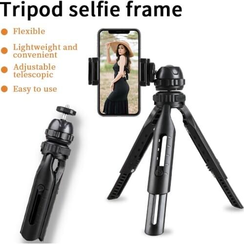 Mini Desktop Tripod 360 Degree Rotation 280mm Phone Holder clip stand For Mobile Phones DSLRs Foldable Shockproof Lightweight