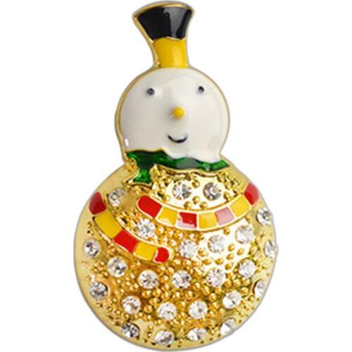 New Arrivals Fashion Snowman Brooches for Children Christmas Rhinestone brooch for women lapel pin X1644