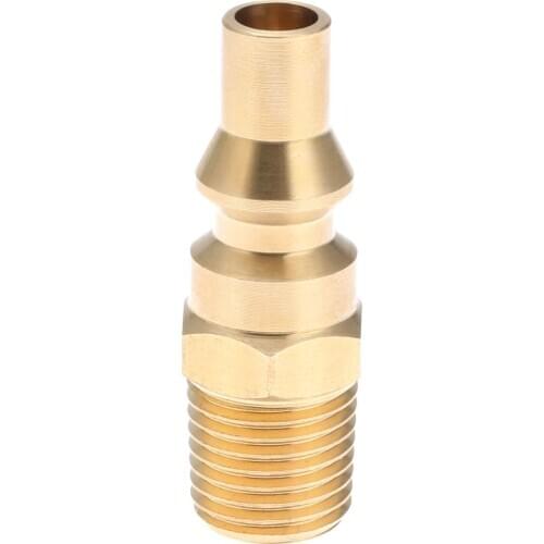 Propane Brass Quick Connect Fitting Adapter Male Plug 1/4inch NPT For BBQ And Low Pressure Propane Gas Systems