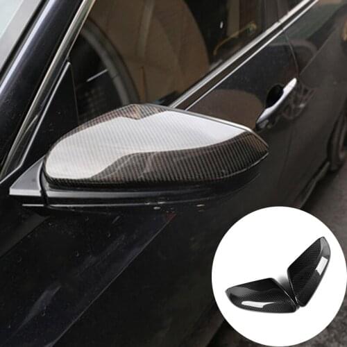 Real Carbon Fiber Rear View Mirror Cover Cap for Honda Civic 10th 2016-UP Car Side Door Rearview Casing Car-Styling Accessories