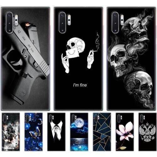 Case Cover Silicone For Samsung Galaxy Note 10 Note10 Cover Case TPU Funda For Samsung Note 10 plus Phone Case soft touch bag
