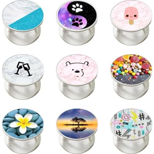 Compatible Adjustable Cell Phone Grip Holder Suporte Celular Carro Swappable Top For Most of Phones