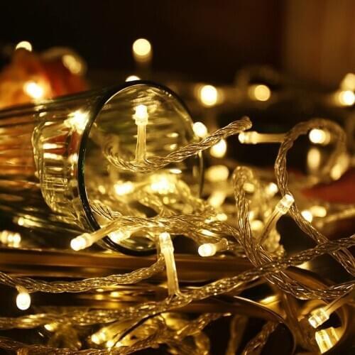 LED Fairy LED String Light Outdoor Waterproof AC220V Holiday String Garland For Xmas Christmas Wedding Party Decorative Lights