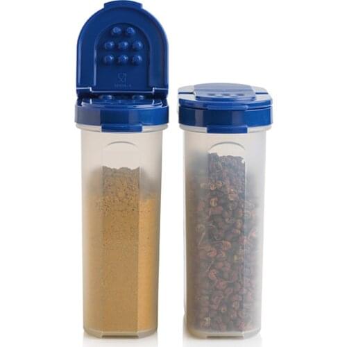 Tupperware Large Giant Spice Rack 270 ml(2) Blue Spice Containers Seasoning Cans Large