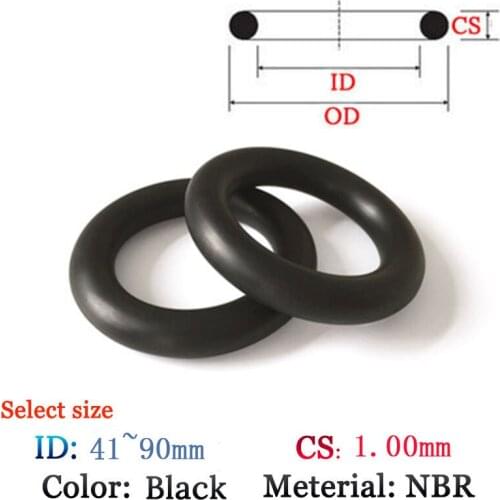 CS 1.0*51.0 O-Ring 10pcs Washer Seals Plastic gasket Silicone ring film oil and water seal gasket NBR material Fluororubber Ring