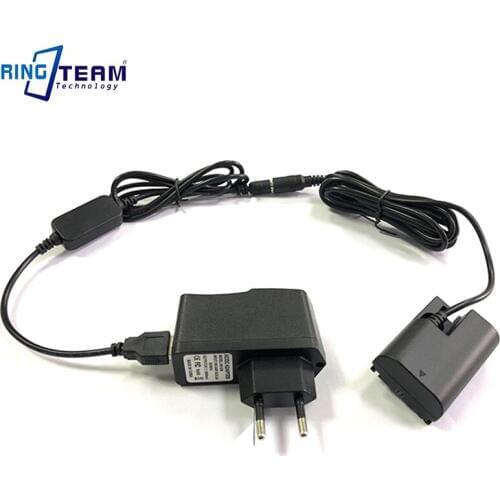 ACK-E6 USB Power cable+charger+DR-E6 Full decoded LP-E6 dummy battery for Canon EOS 60D 70D 7D 5D2 5D3 5D4 5D Mark II III IV SLr