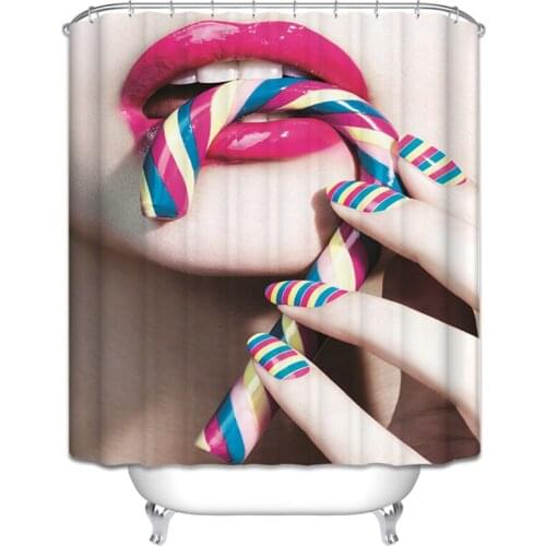 LzL Home Creative Tiger 3D Shower Curtain Funny Animal Polyester Shower Curtains Waterproof Fade Resistant Bathroom Accessories