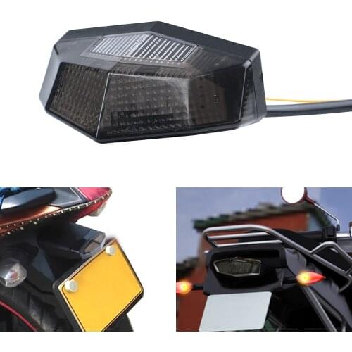 1PC Motorcycle Motorbike LED Rear Tail Light Number Licence Plate Lamp Light For Honda for Cruiser for Chopper Dirt Bike ATV