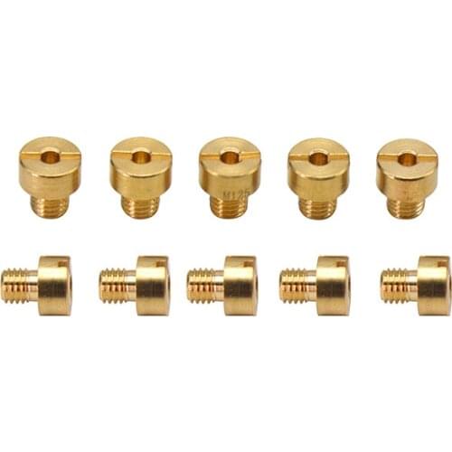10pcs Carburetor Main Jet Main Jet Slow/Pilot Jet For HS40 HSR42 HSR45 HSR48 RS34 RS36 RS38 Carburetor Vice injectors
