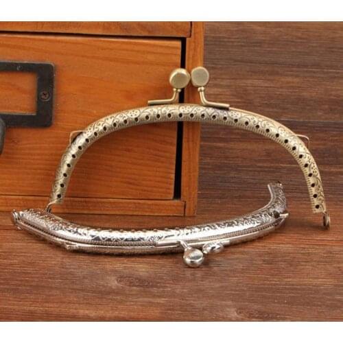 10pcs Hot Seller DIY 12.5cm Cute Metal Purse Frame Handle for Bag Sewing Craft Tailor Sewer