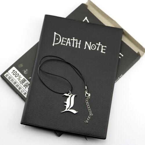 21CM Japan Anime DEATH NOTE Necklace Feather notebook set Gift