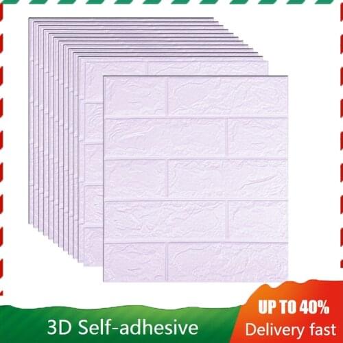 35x35cm Real 3d Brick Wall Stickers Home Decor Diy Self-adhesive Waterproof Rustic Retro Backdrop Brick Panels Old Wall Covering
