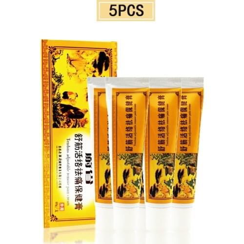 5Bottles Chinese Shaolin Analgesic Cream Natural Herbs Pain Relief Ointment Artritis Rheumatoid Treatment Medical Plaster